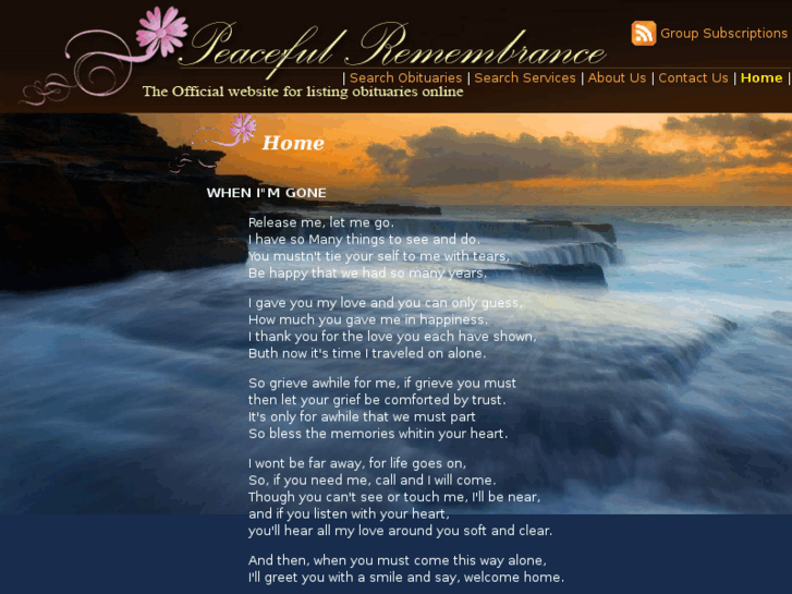 www.peacefulremembrance.com
