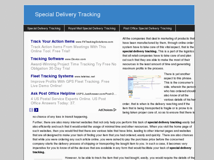 www.specialdeliverytracking.com