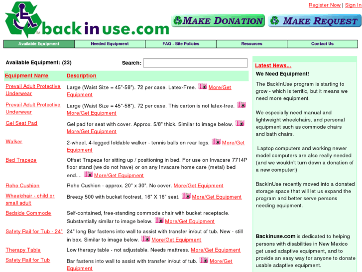 www.backinuse.com