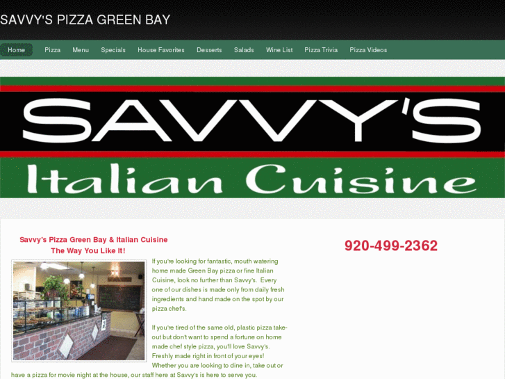 www.savvyspizzagreenbay.com