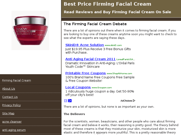 www.firmingfacialcream.com