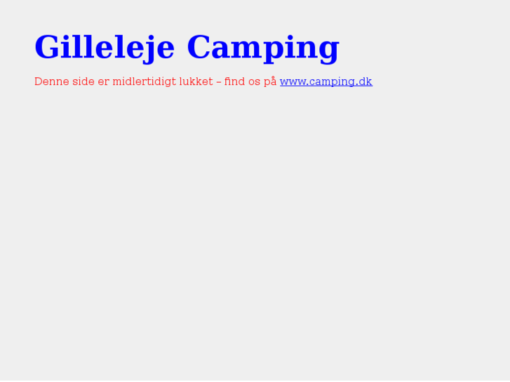 www.gillelejecamping.dk