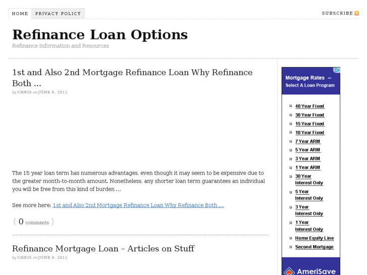 www.refinanceloanoptions.com