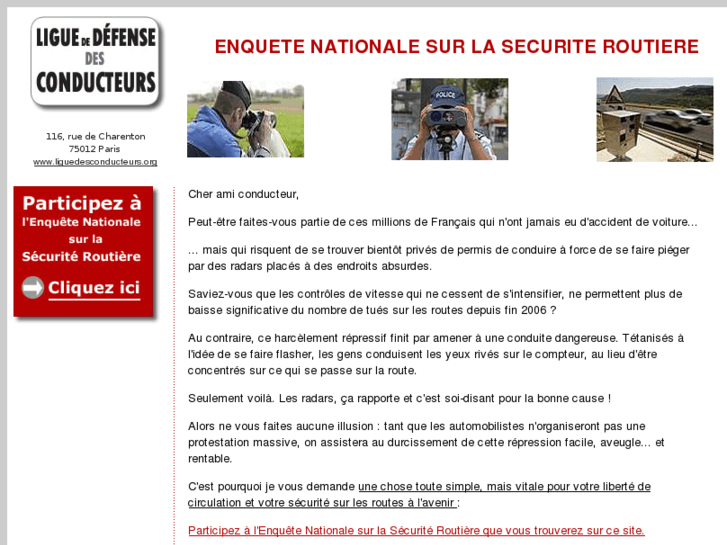 www.enquetesecuriteroutiere.com