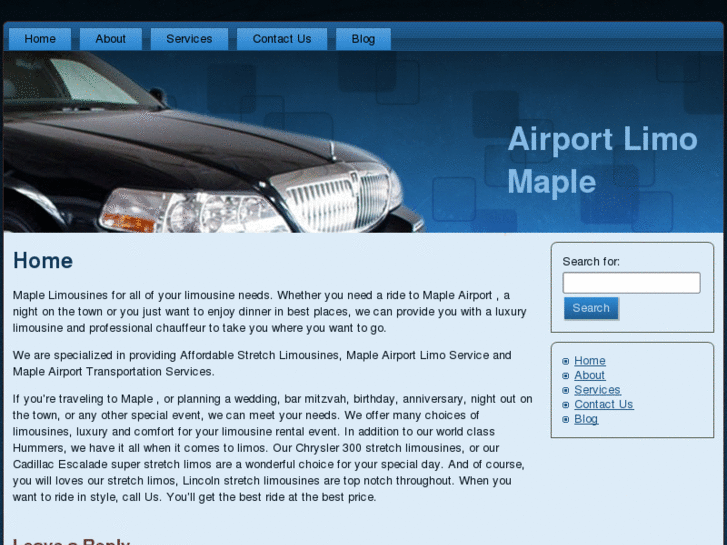 www.mapleairportlimo.com