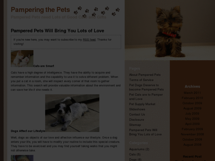 www.pamperingthepets.com