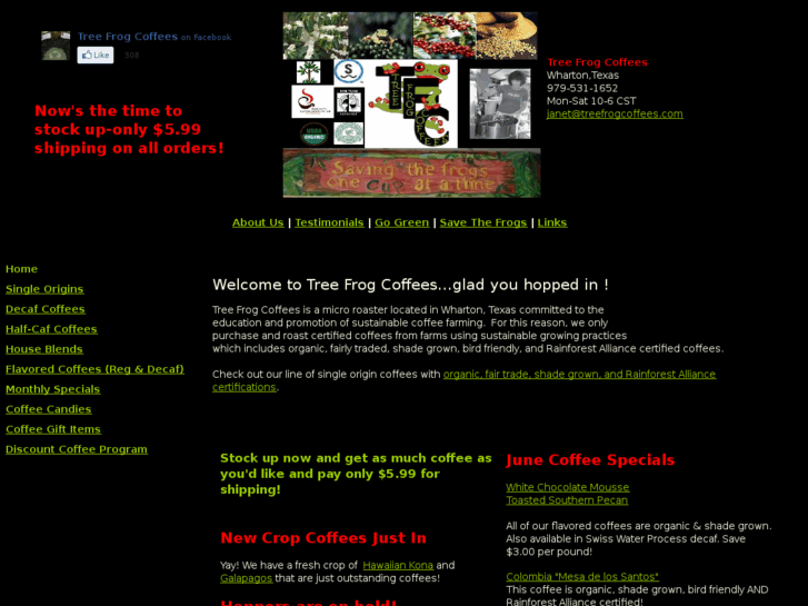 www.treefrogcoffees.com