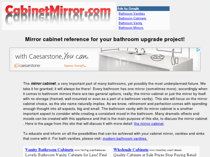 www.cabinetmirror.com