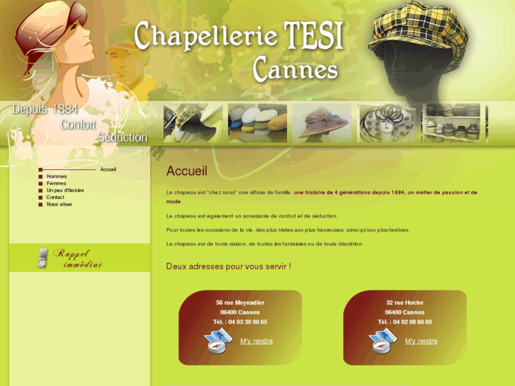 www.chapellerie-tesi.com