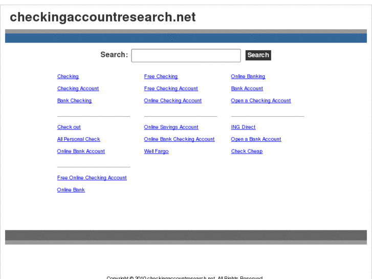 www.checkingaccountresearch.net