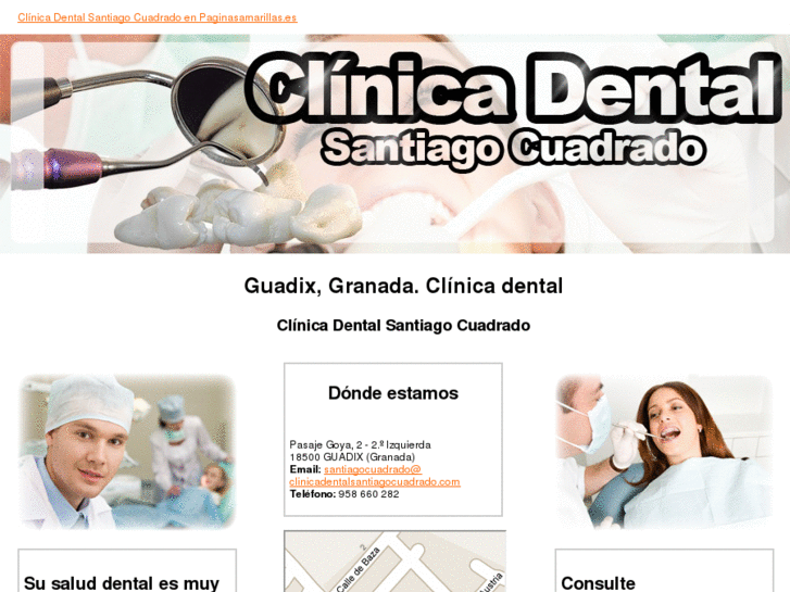 www.clinicadentalsantiagocuadrado.com