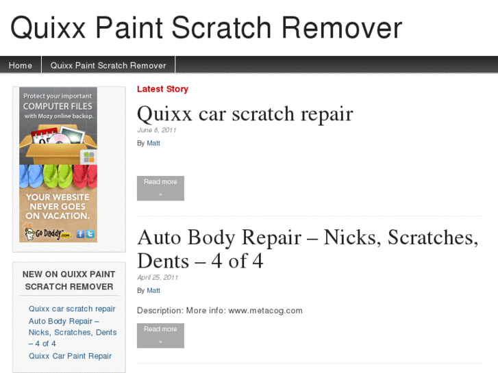 www.quixxpaintscratchremover.net