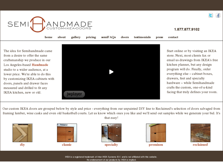 www.semihandmadedoors.com