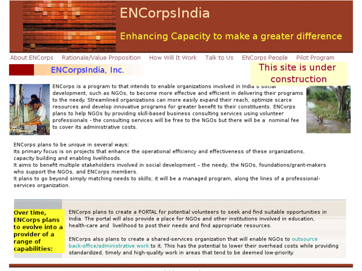 www.encorpsindia.org