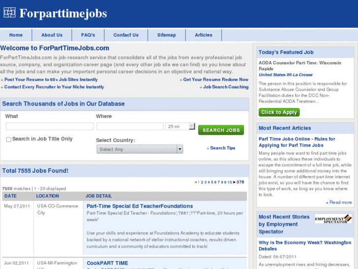 www.forparttimejobs.com