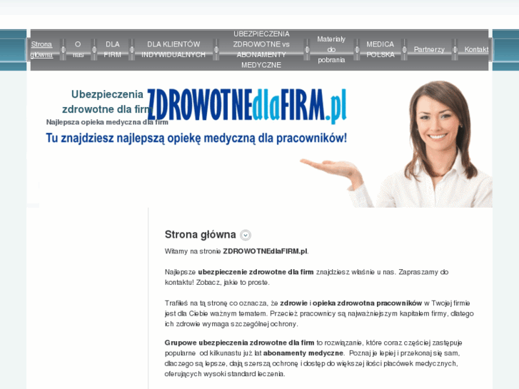 www.zdrowotnedlafirm.pl