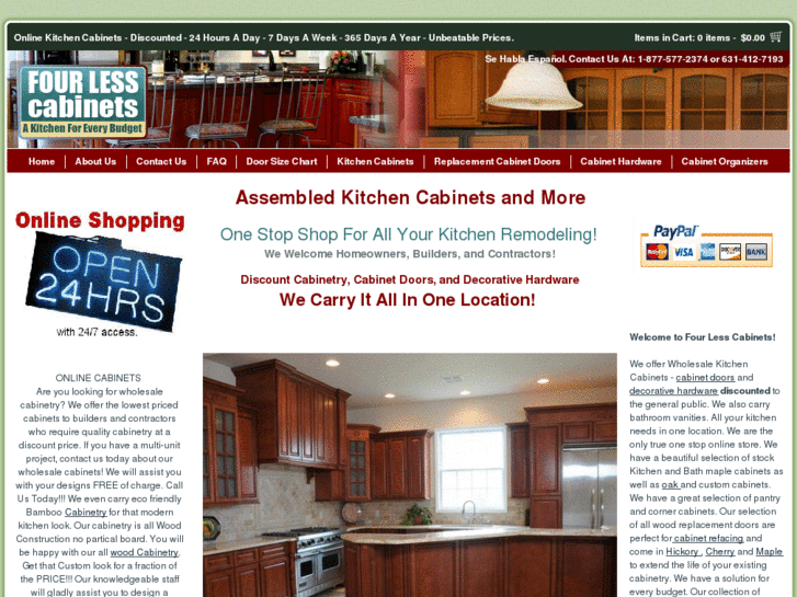 www.fourlesscabinets.com