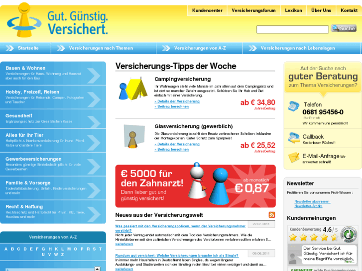 www.gutguenstigversichert.com