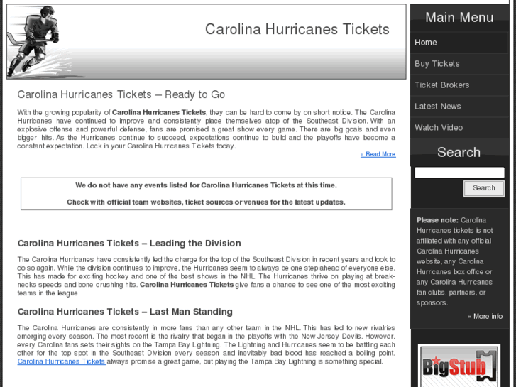 www.carolinahurricanestickets.biz