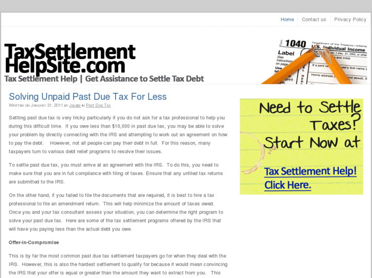 www.taxsettlementhelpsite.com