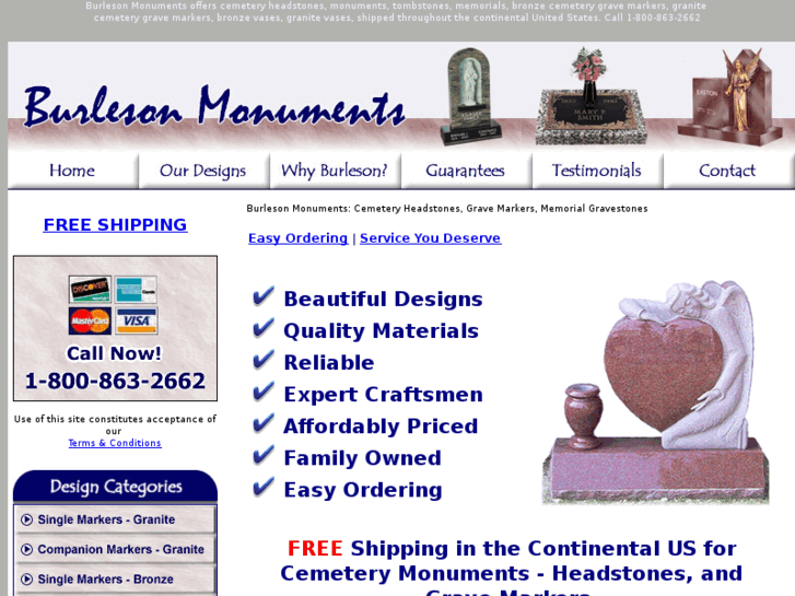 www.burlesonmonuments.com