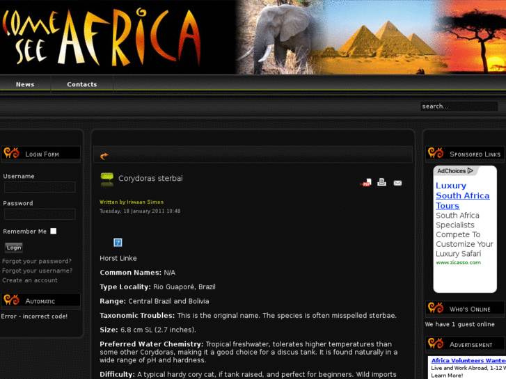 www.comeseeafrica.com