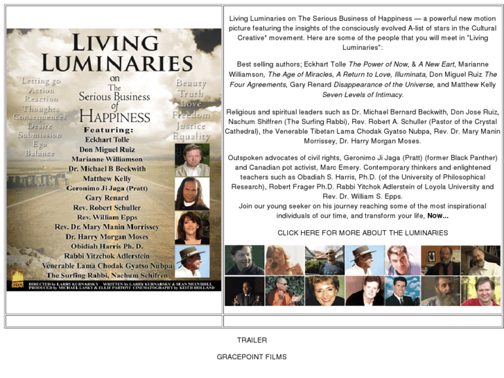 www.livingluminariesmovie.com