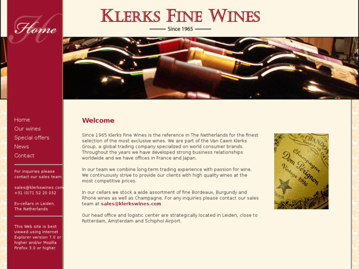 www.klerksfinewines.com