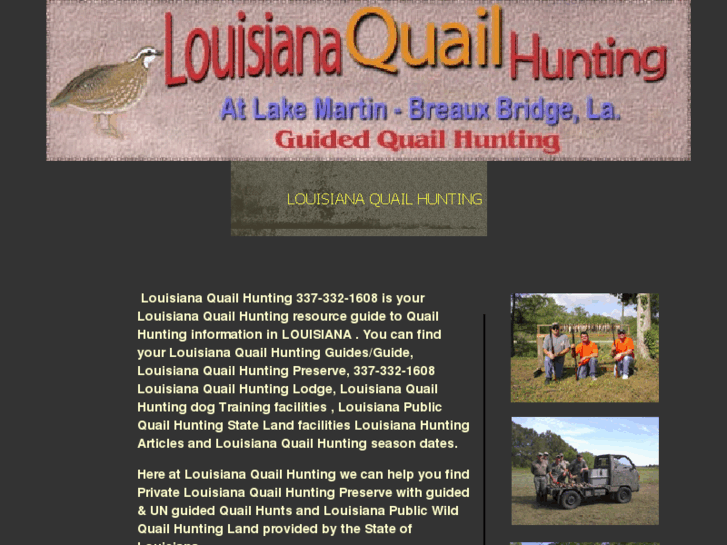 www.louisianaquailhunting.com