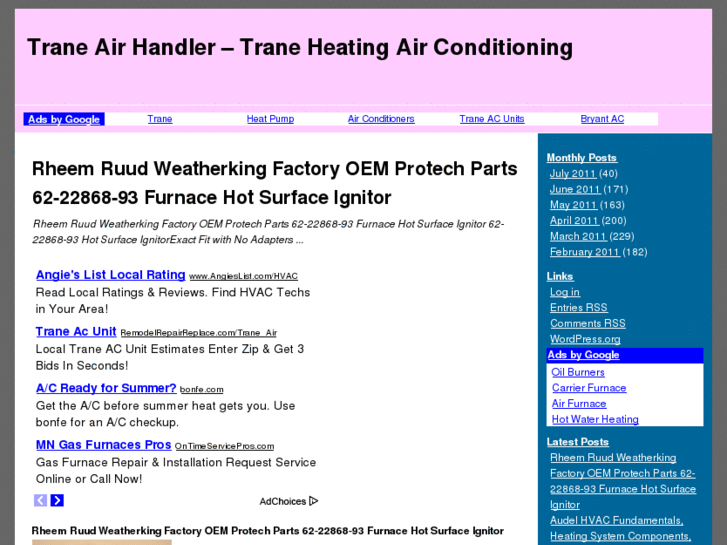 www.traneairhandler.info