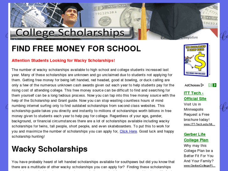 www.wacky-scholarships.com