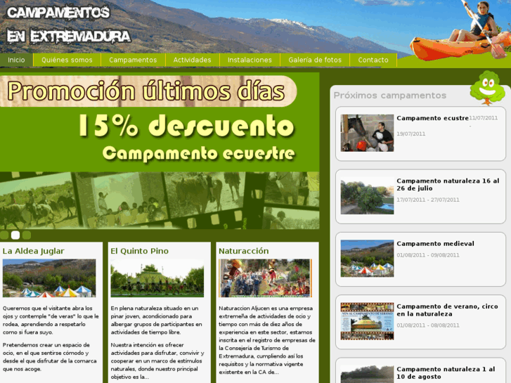 www.campamentosenextremadura.com