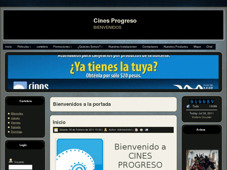 www.cinesprogreso.com