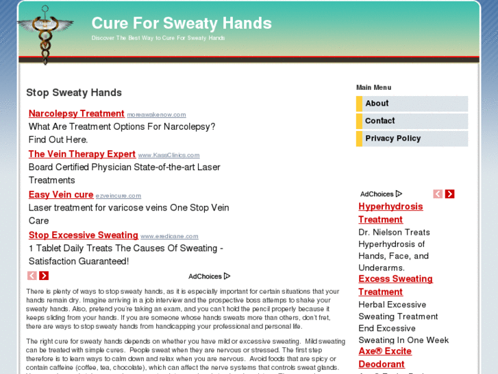 www.cureforsweatyhands.org