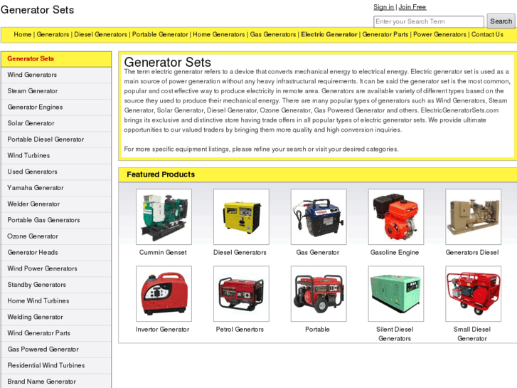 www.electricgeneratorsets.com