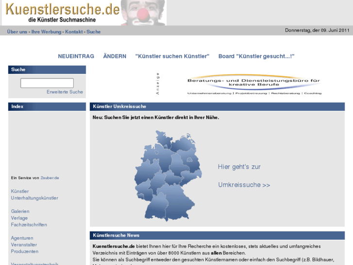 www.kuenstlersuche.de