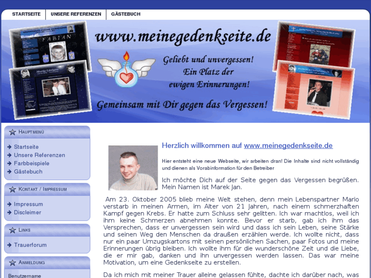 www.meinegedenkseite.com