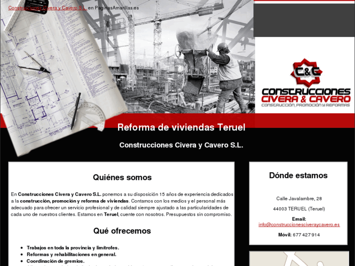 www.construccionesciveraycavero.es