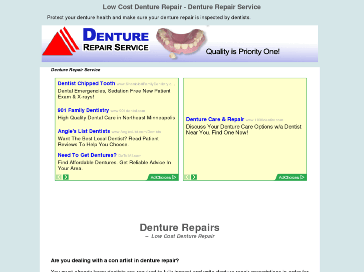 www.denturerepairservice.com