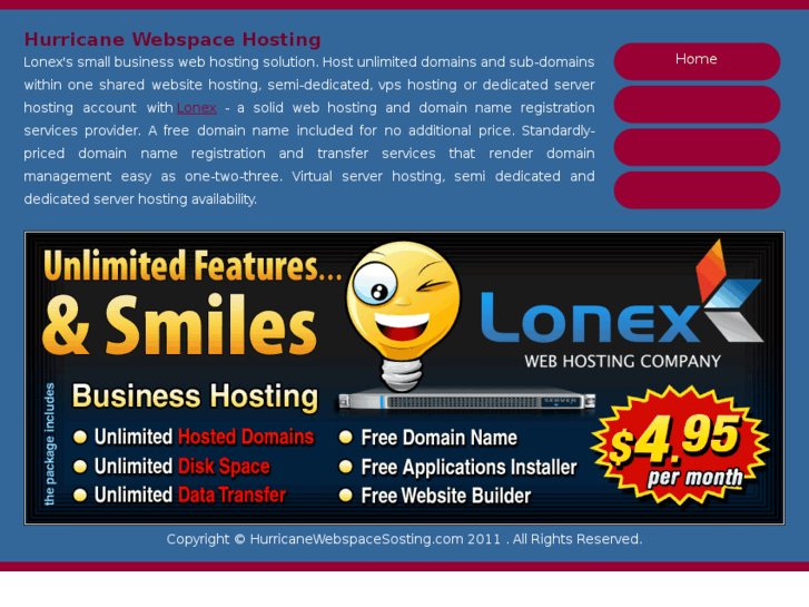 www.hurricanewebspacehosting.com