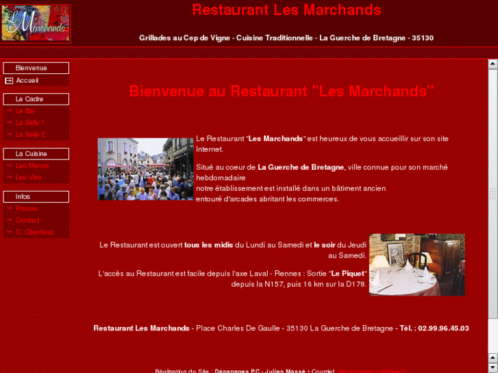 www.restaurant-lesmarchands.com