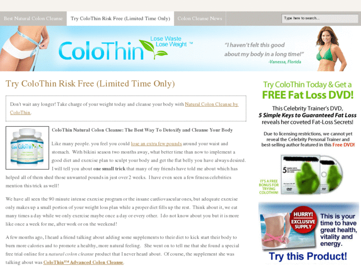 www.colothincoloncleanse.com