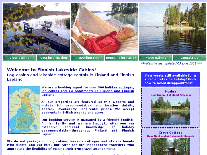 www.finnishlakesidecabins.com