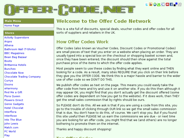 www.offer-code.net