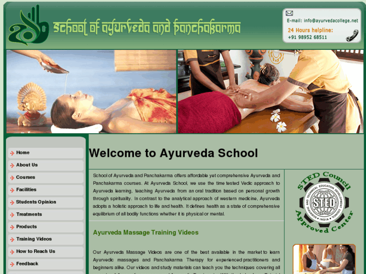 www.ayurvedaschool.in