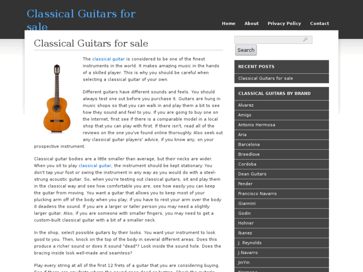 www.classicalguitarsforsale.net