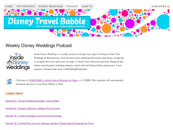 www.disneyweddingpodcast.com