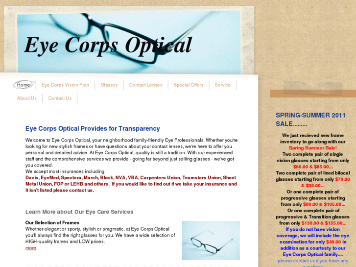 www.eyecorpsoptical.com