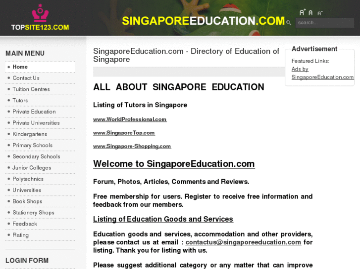 www.singaporeeducation.com