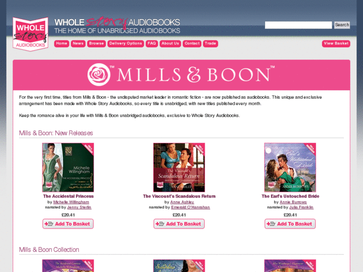 www.audiomillsandboon.com